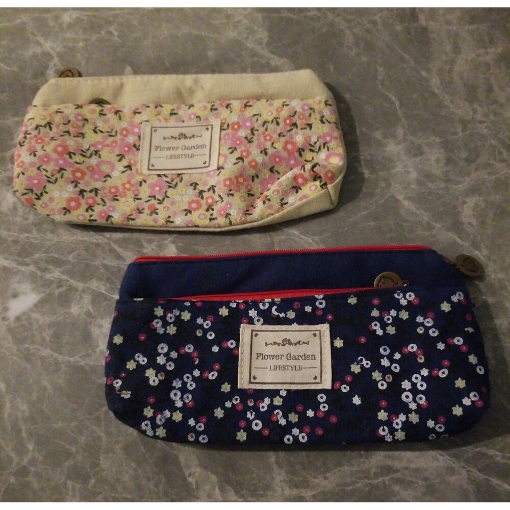 2 pencil pouch / cosmetic bags from Flower Gardens Lifestyle